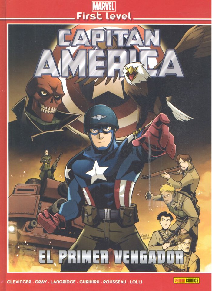 MARVEL FIRST LEVEL 07: CAPITAN AMERICA PRIMER VENGADOR, de CLEVINGER | portada del libro
