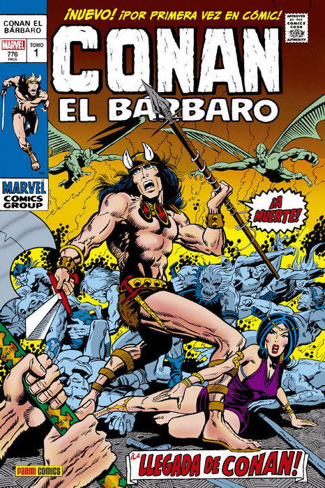 MARVEL GOLD OMNIBUS CONAN EL BARBARO. LA LLEGADA DE CONAN, de ROY THOMAS#JOHN BUSCEMA#SAL BUSCEMA#GIL KANE#B | portada del li