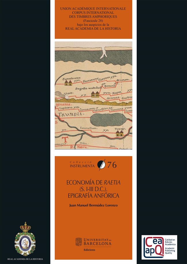 ECONOMIA DE RAETIA S I III D C EPIGARFIA ANFORICA, de BERMUDEZ LORENZO, JUAN MANUEL | portada del libro