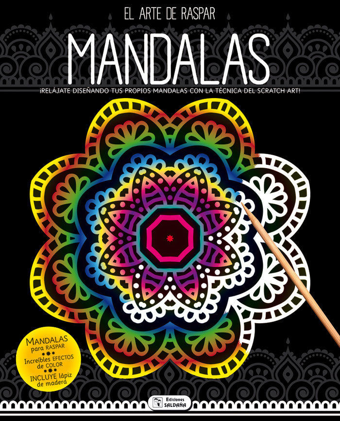 INICIATE EN EL ARTE DE RASPAR MANDALAS 1 | portada del libro