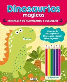 Maleta de actividades y colorear - dinosaurios | portada del libro