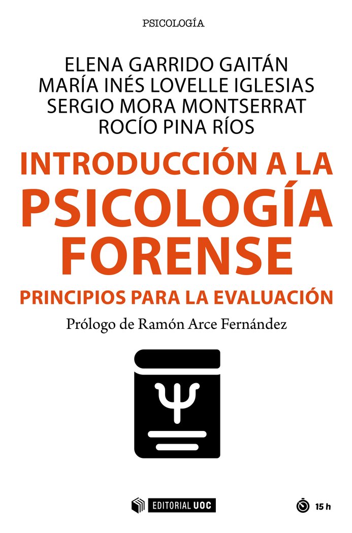 INTRODUCCION A LA PSICOLOGIA FORENSE PRINCIPIOS PARA EVALUA | portada del libro