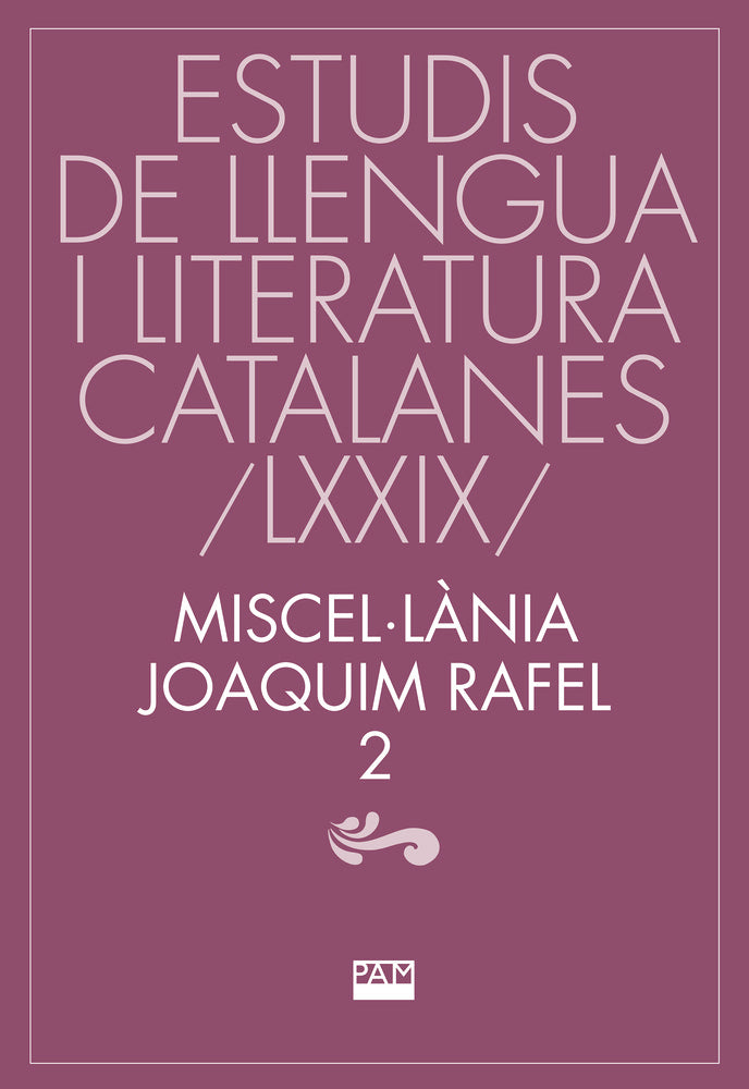 MISCEL·LANIA JOAQUIM RAFEL, 2 | portada del libro
