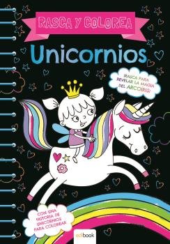 RASCA Y COLOREA UNICORNIOS | portada del libro