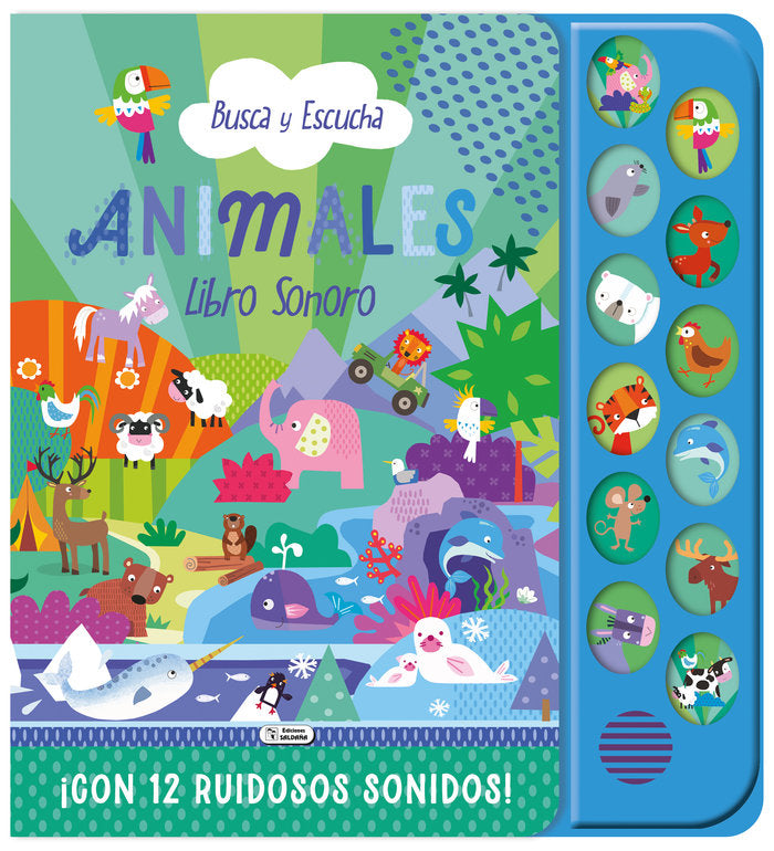 BUSCA Y ESCUCHA ANIMALES | portada del libro