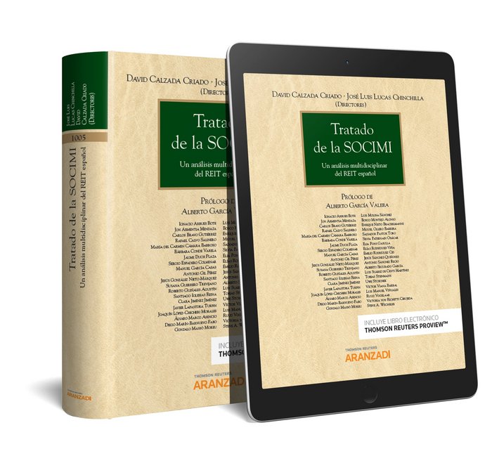 Tratado de la SOCIMI (Papel + e-book), de Calzada Criado, David | portada del libro