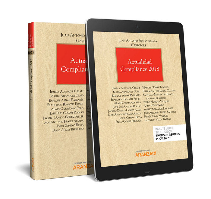 Actualidad Compliance 2018 (Papel + e-book), de Frago Amada, Juan Antonio | portada del libro