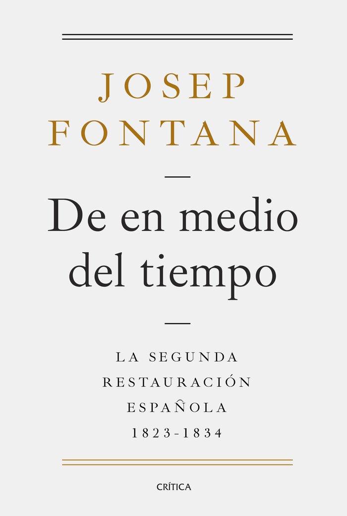 De en medio del tiempo, de Fontana, Josep | portada del libro