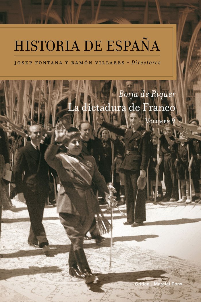 LA DICTADURA DE FRANCO, de BORJA DE RIQUER PERMANYER | portada del libro