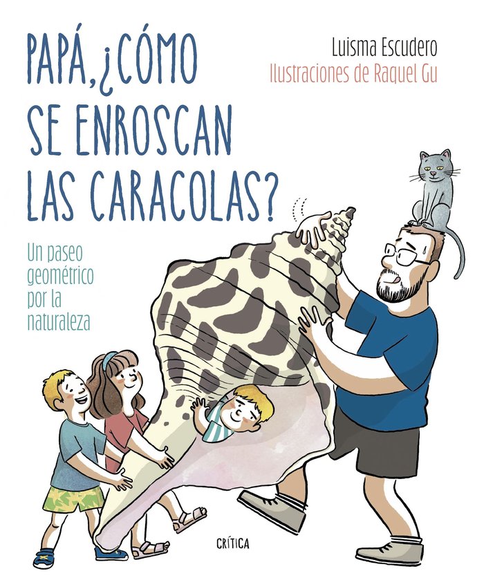 PAPA, ¿COMO SE ENROSCAN LAS CARACOLAS?, de LUIS MARIA ESCUDERO, RAQUEL GARCIA ULLDE | portada del libro
