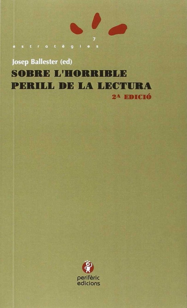Sobre l'horrible perill de la lectura, de Ballester i Roca, Josep | portada del libro