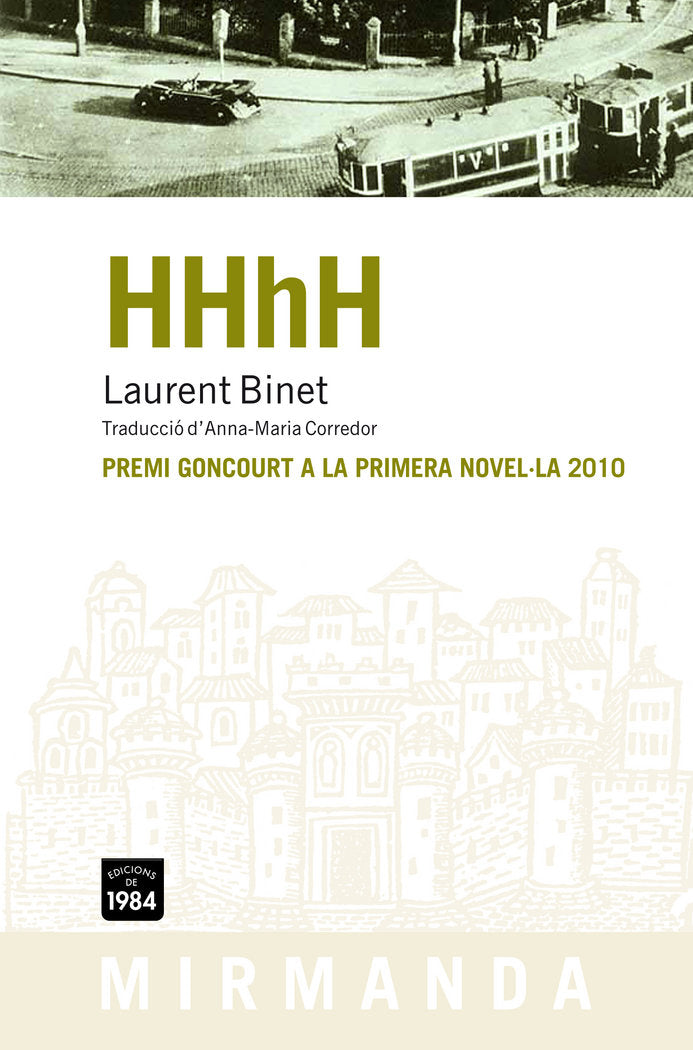 HHhH, de Binet, Laurent | portada del libro