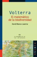 VOLTERRA. El matemático de la biodiversidad, de David Blanco Laserna | portada del libro