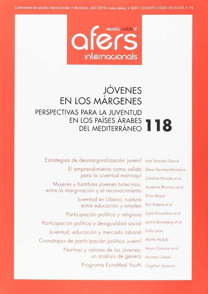 Jóvenes en los márgenes, de AA.VV. | portada del libro