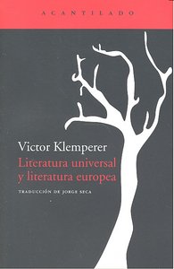 Literatura universal y literatura europea, de Klemperer, Victor | portada del libro
