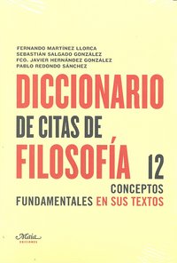 Diccionario de citas de filosofía, de Martínez Llorca, Fernando | portada del libro