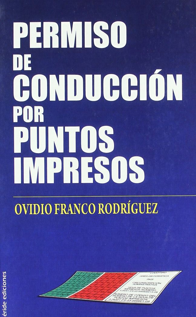 PERMISO DE CONDUCCION POR PUNTOS IMPRESOS, de FRANCO RODRIGUEZ | portada del libro
