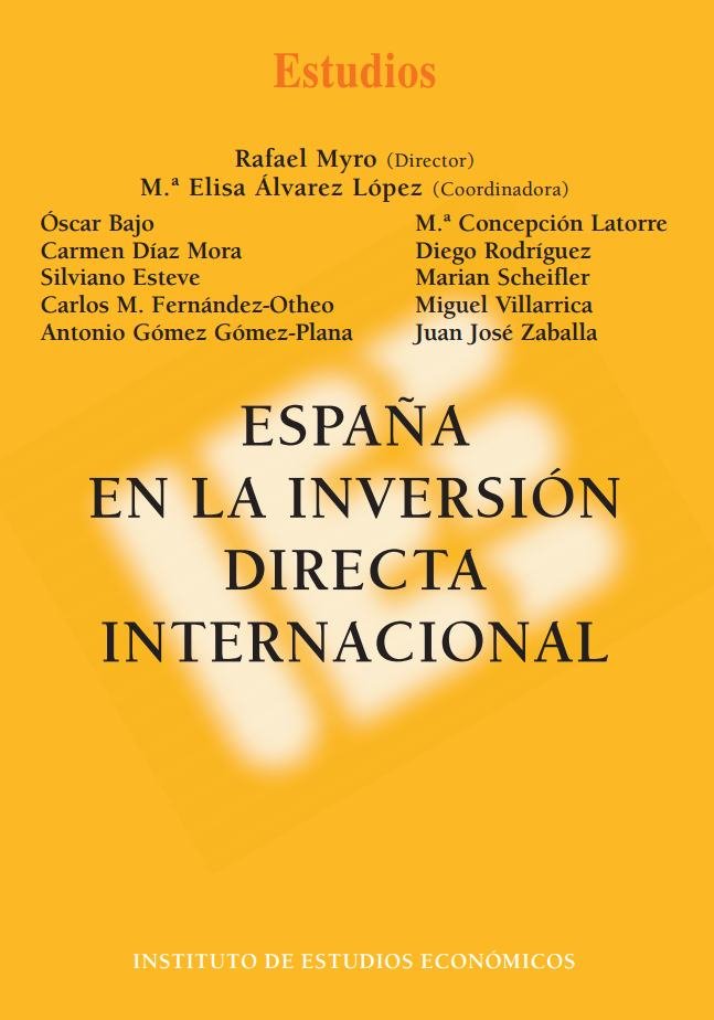 ESPAÑA EN LA INVERSION DIRECTA INTERNACIONAL, de BAJO, OSCAR | portada del libro