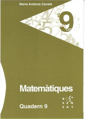 MATEMATIQUES, EDUCACIO PRIMARIA. QUADERN 9, de CANALS, M. ANTONIA | portada del libro