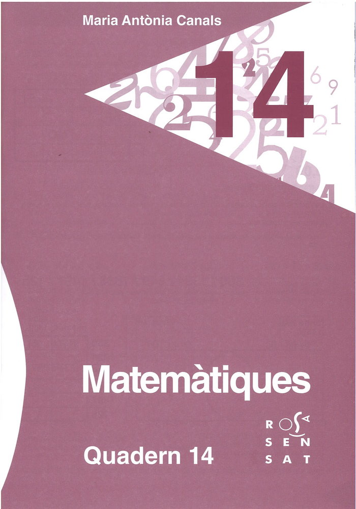 MATEMATIQUES QUADERN 14, de CANALS, MARIA ANTÃNIA | portada del libro