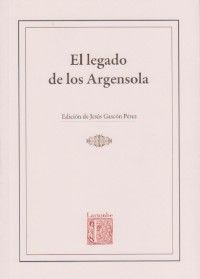 El legado de los Argensola, de Gascón Pérez | portada del libro