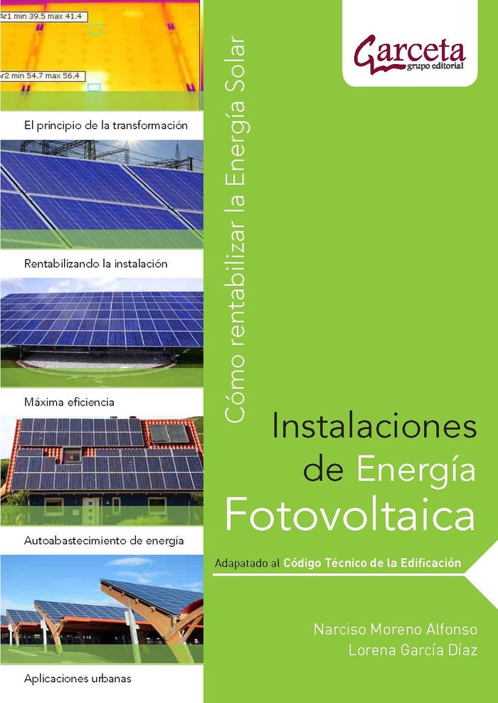 INSTALACIONES DE ENERGIA FOTOVOLTAICA, de MORENO ALFONSO, NARCISO | portada del libro