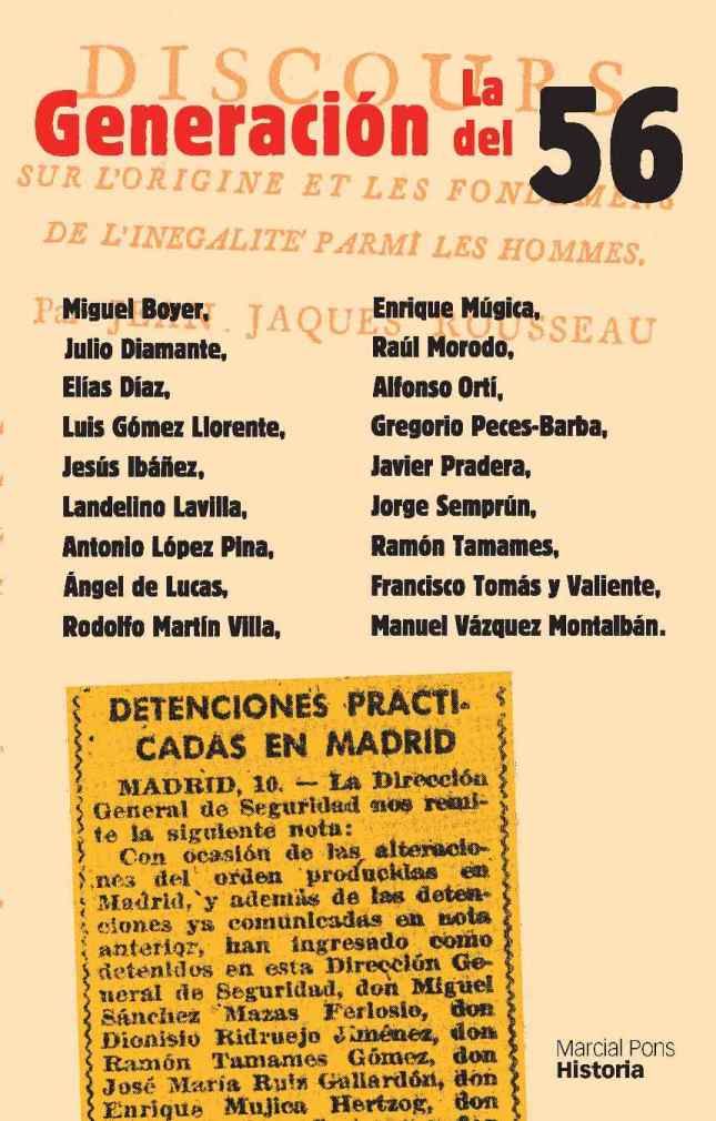 GENERACIÓN DEL 56, LA, de López Pina, Antonio | portada del libro