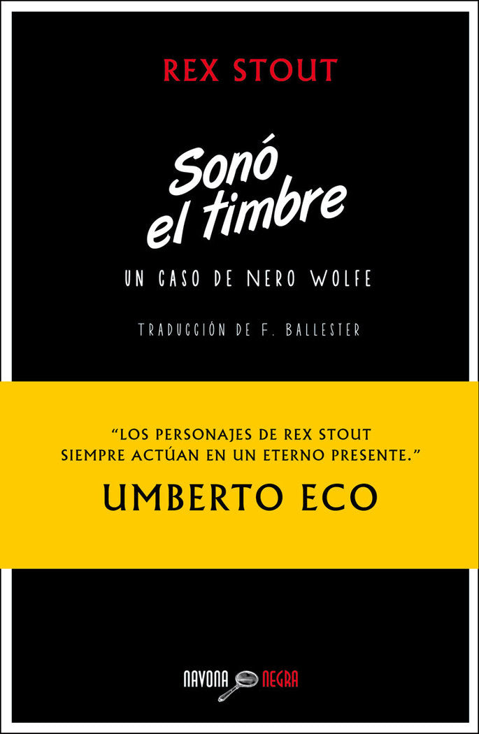 Sonó el timbre, de Stout, Rex | portada del libro