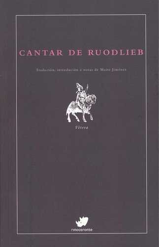 Cantar de Ruodlieb, de Anónimo | portada del libro
