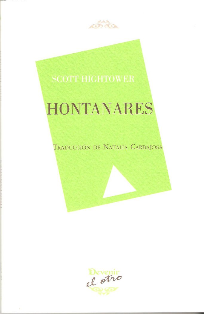 HONTANARES, de HIGHTOWER | portada del libro