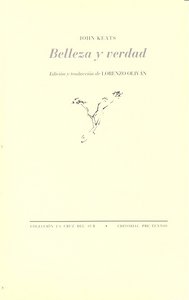 BELLEZA Y VERDAD PT-331, de Keats | portada del libro