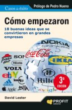 COMO EMPEZARON, de DAVID LESTER | portada del libro