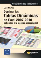 DOMINAR LAS TABLAS DINAMICAS EN EXCEL 2007-2010 APLICADAS A LA GESTION EMPRESAR, de Luis Muñiz | portada del libro
