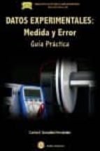 DATOS EXPERIMENTALES: Medida y error, de CARLOS F. GONZALEZ FERNANDEZ | portada del libro