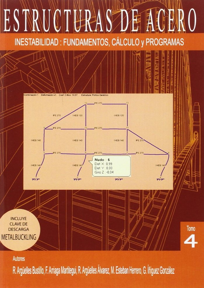 ESTRUCTURAS DE ACERO 4, de Argüelles Bustillo, Ramon | portada del libro