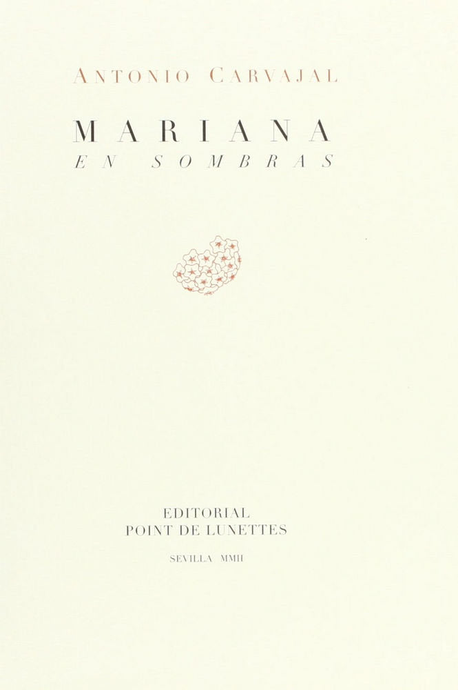 MARIANA EN SOMBRAS, de CARVAJAL | portada del libro