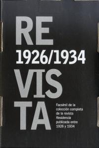 Residencia (1926-1934) | portada del libro