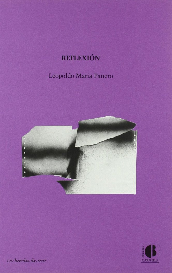 REFLEXION, de PANERO, LEOPOLDO MARIA | portada del libro