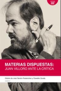Materias dispuestas, de JUAN VILLORO | portada del libro