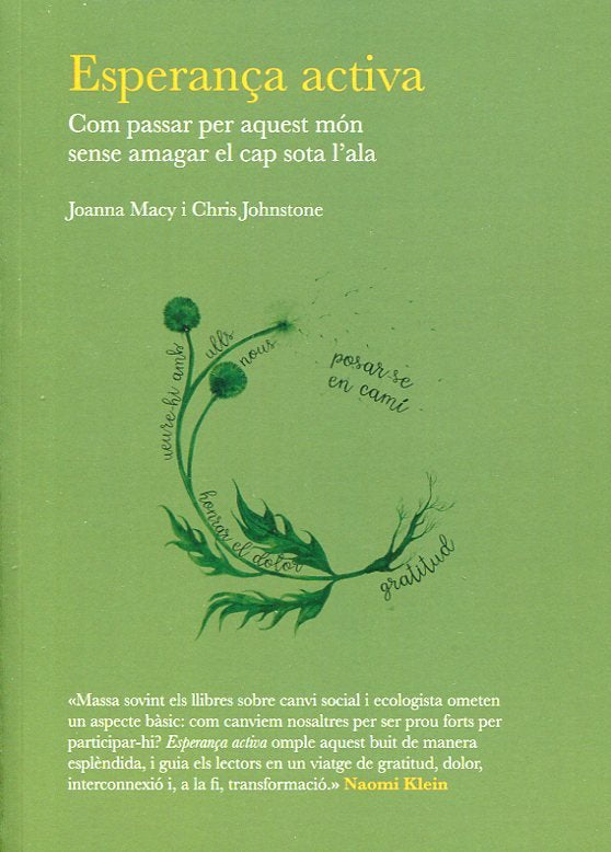 ESPERANÇA ACTIVA, de JOANNA MACY | portada del libro