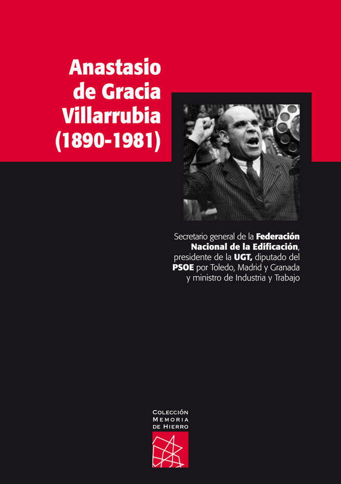 ANASTASIO DE GRACIA VILLARRUBIA, 1890-1981, de URIA FERNANDEZ | portada del libro