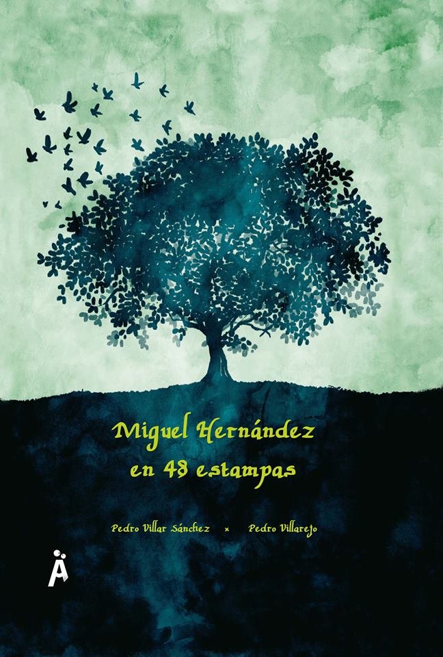Miguel Hernández en 48 estampas, de Villar Sánchez, Pedro | portada del libro