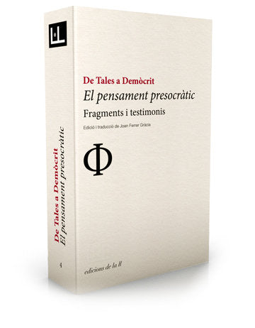 El pensament presocràtic, de FERRER GRACIA | portada del libro