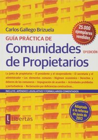 Gu¡a práctica de comunidades de propietarios, de GALLEGO BRIZUELA | portada del libro