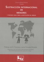 SUSTRACCIÓN INTERNACIONAL DE MENORES, de CAROLINA MARIN PEDREÑO | portada del libro