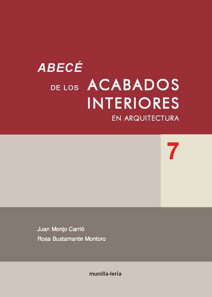 ABECE DE LOS ACABADOS INTERIORES ENARQUITECTURA 7, de MONJO#BUSTAMANTE | portada del libro
