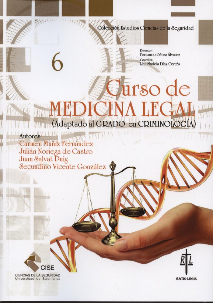 CURSO DE MEDICINA LEGAL, de MUñIZ FERNáNDEZ | portada del libro