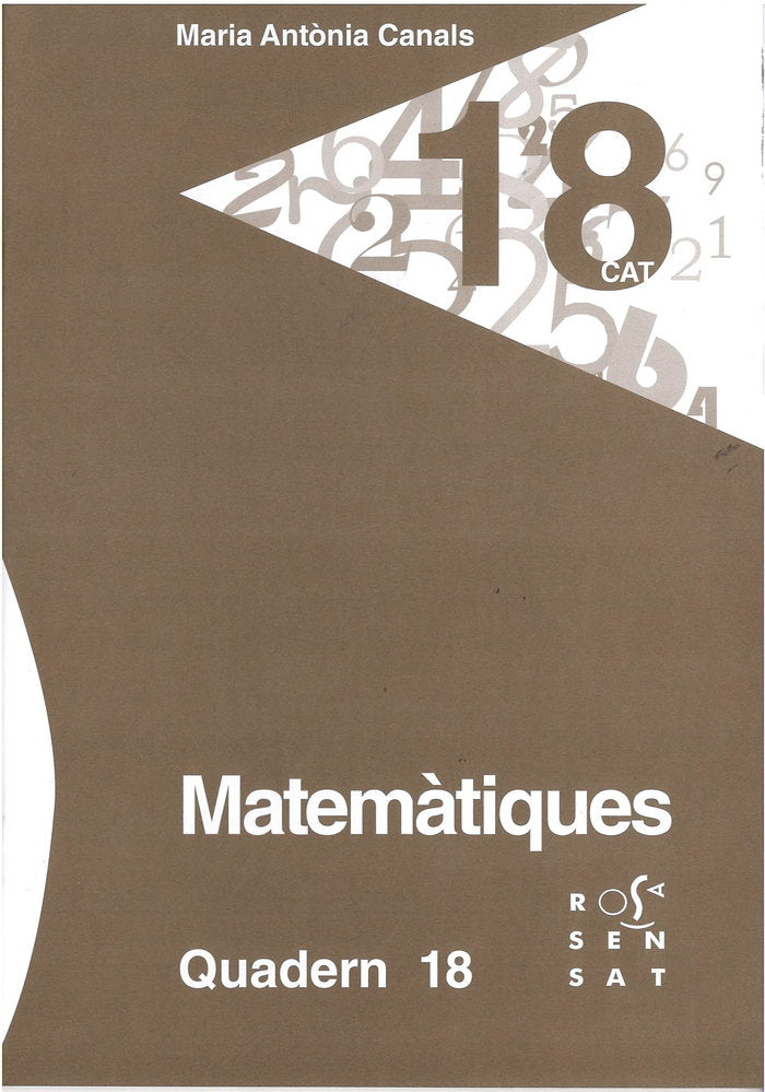MATEMàTIQUES. QUADERN 18, de CANALS, MARIA ANTòNIA | portada del libro