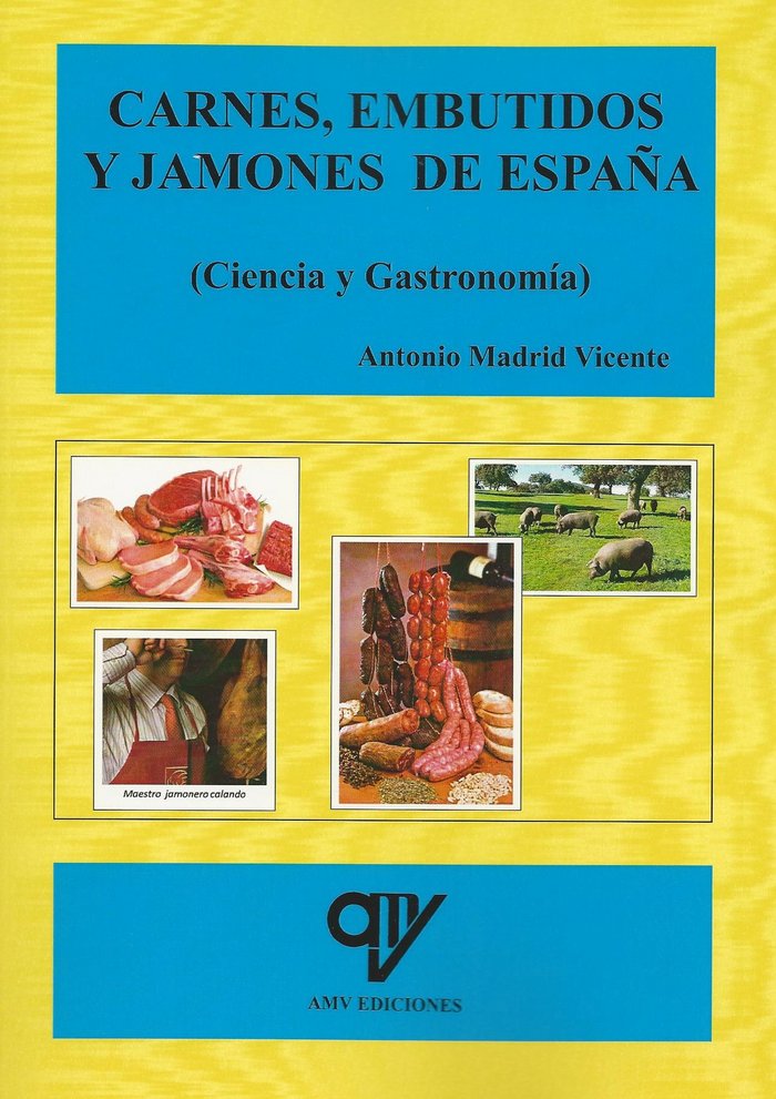 Carnes, embutidos y jamones de España, de Madrid vicente | portada del libro