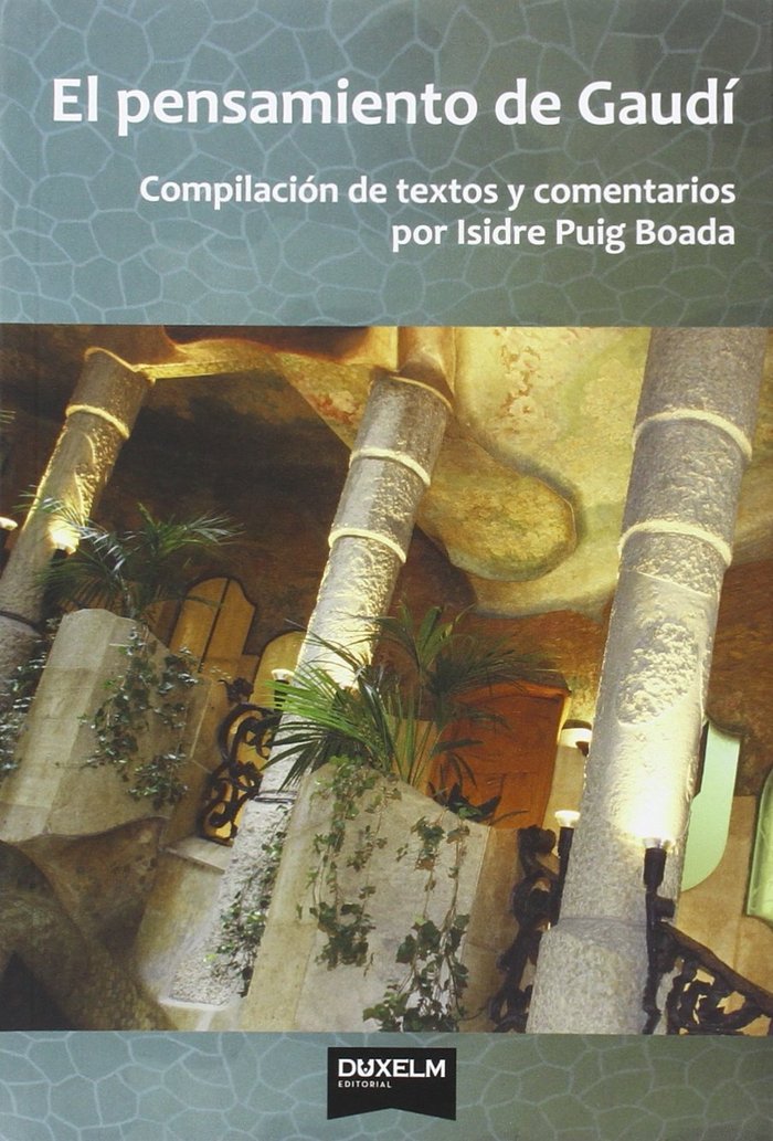 EL PENSAMIENTO DE GAUDí, de PUIG BOADA | portada del libro